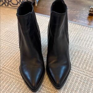Marc Fisher Sleek Black Ankle Booties